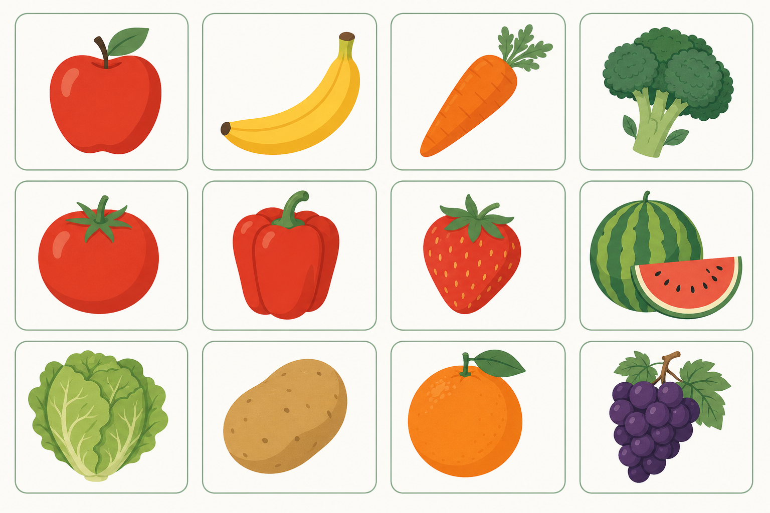 Groente & fruit — set